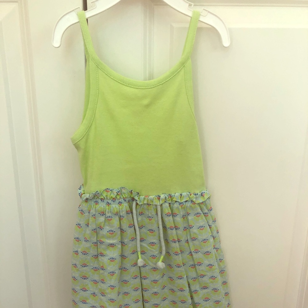 Gap girls lime green tank dress size XS